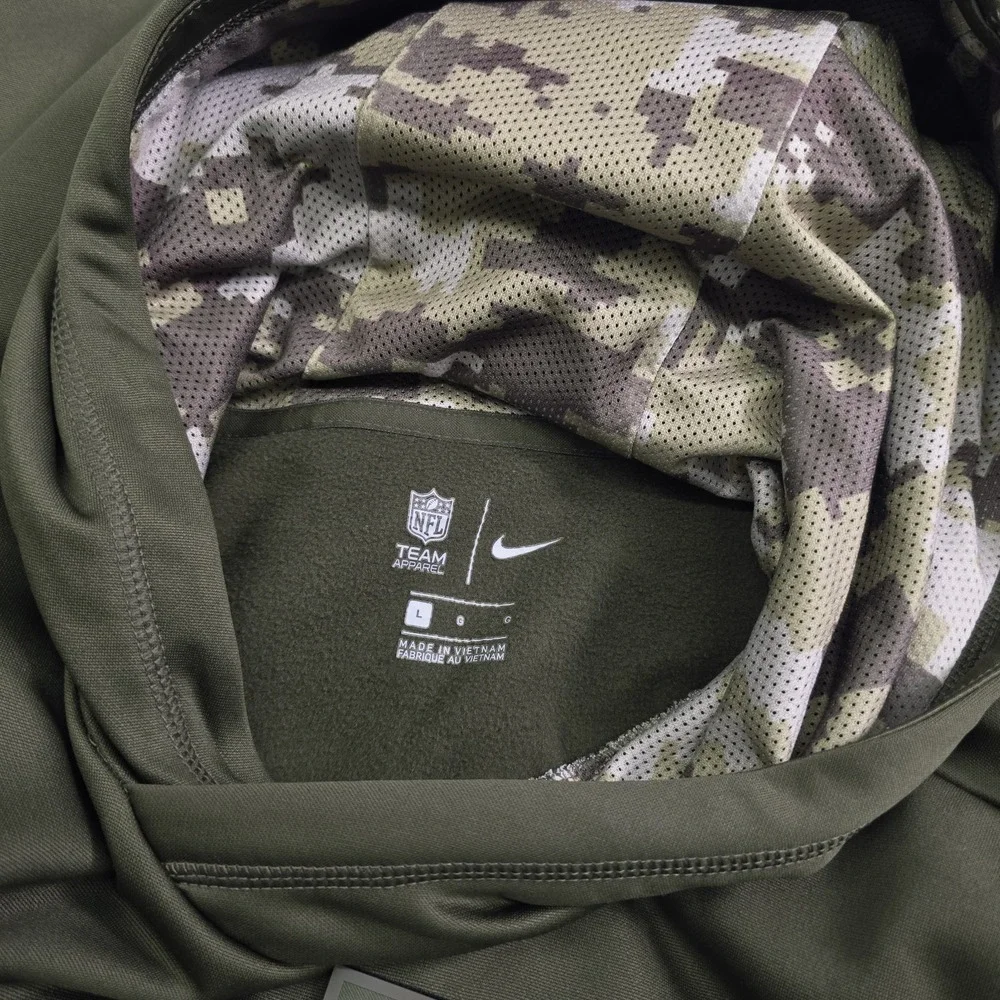 Nike Hoodie Green Pittsburgh Steelers Military Salute To Service Youth Boys Sz L